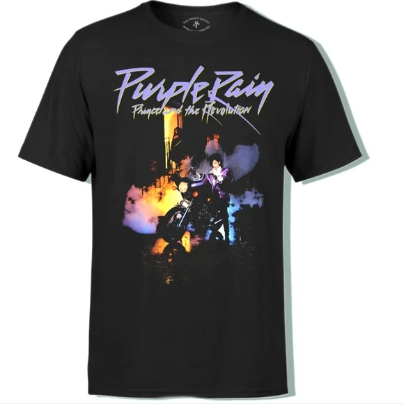 Purple Rain Cover T-Shirt - Picture 1 of 4